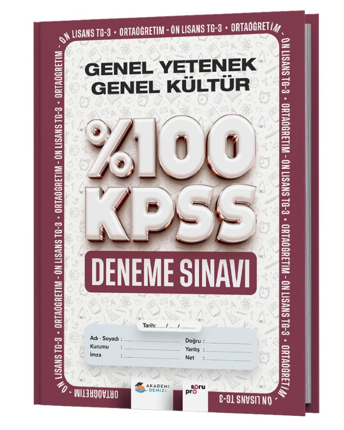 AKADEMİ DENİZİ %100 KPSS LİSE-ÖL GKGY TG3 - 2024